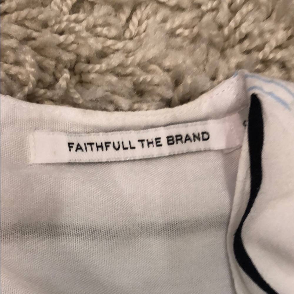 Faithfull the brand crop tie top - Picture 2 of 3